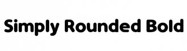 Simply Rounded Bold  Descarca Fonturi Gratis
