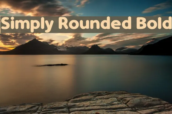 Simply Rounded Bold Example 1