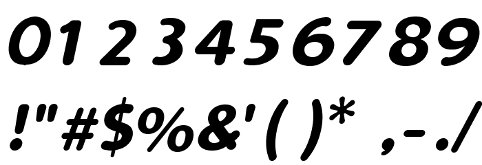 Simply Rounded Italic Font OTHER CHARS