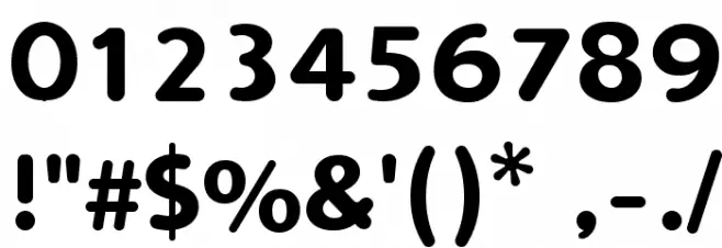 Simply Rounded Font OTHER CHARS