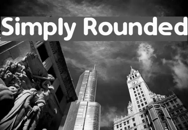 Simply Rounded Font examples