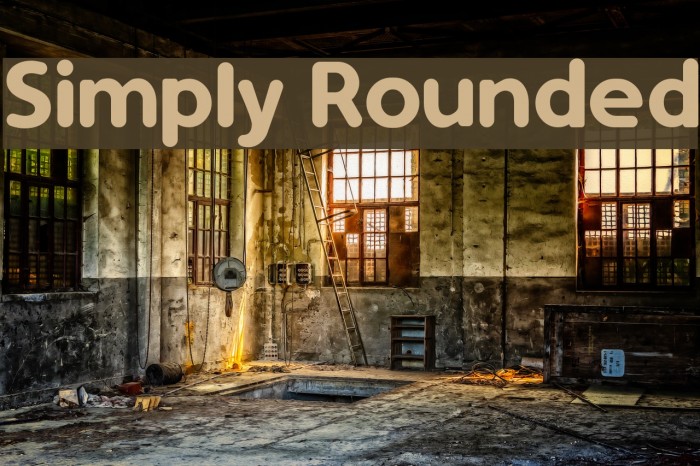 Simply Rounded Font examples
