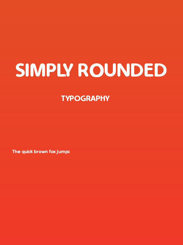 Simply Rounded Poster
