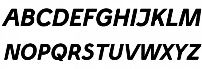 Simply Sans Bold Italic Schriftart Groß