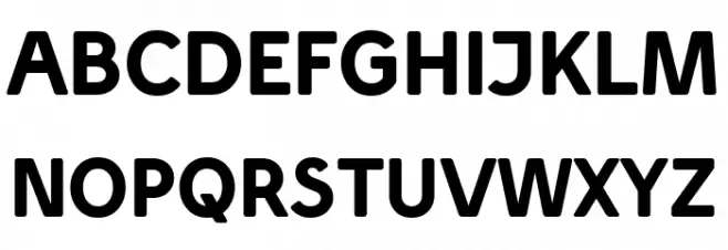 Simply Sans Bold Schriftart Groß