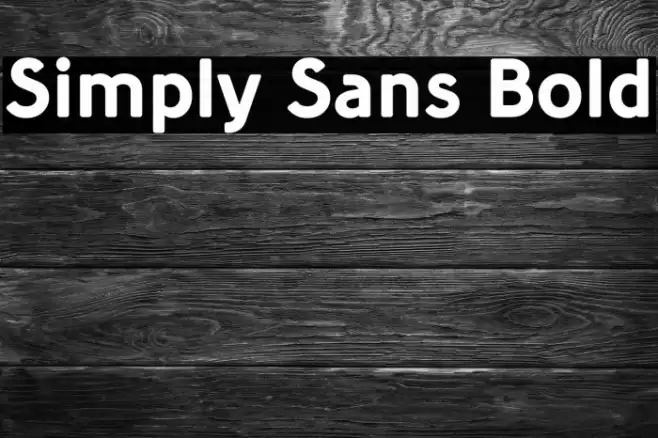 Simply Sans Bold خط examples