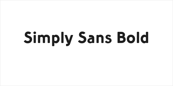 Simply Sans Bold Logo
