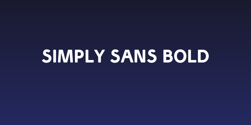 Simply Sans Bold Social Header