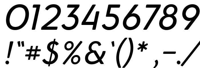 Simply Sans Book Italic Font OTHER CHARS