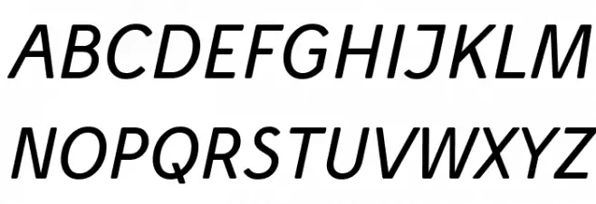 Simply Sans Book Italic 字体 大写