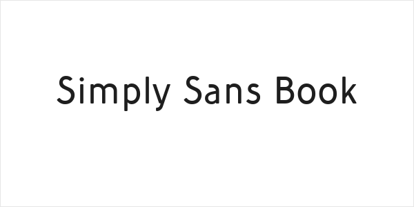 Simply Sans Book Logo