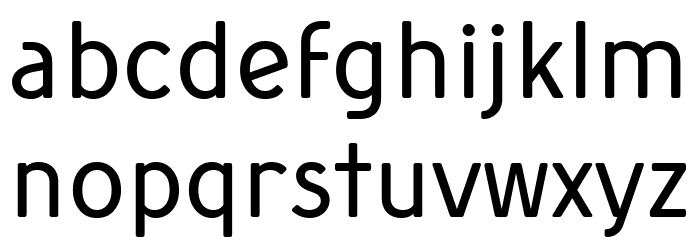 Simply Sans Book Font LOWERCASE
