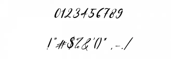 Simply Sugary Italic Font OTHER CHARS