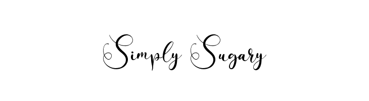 Simply Sugary  les polices de caractères gratuit tlcharger