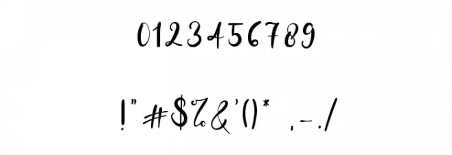 Simply Sugary Font OTHER CHARS