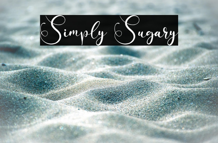 Simply Sugary Example 1