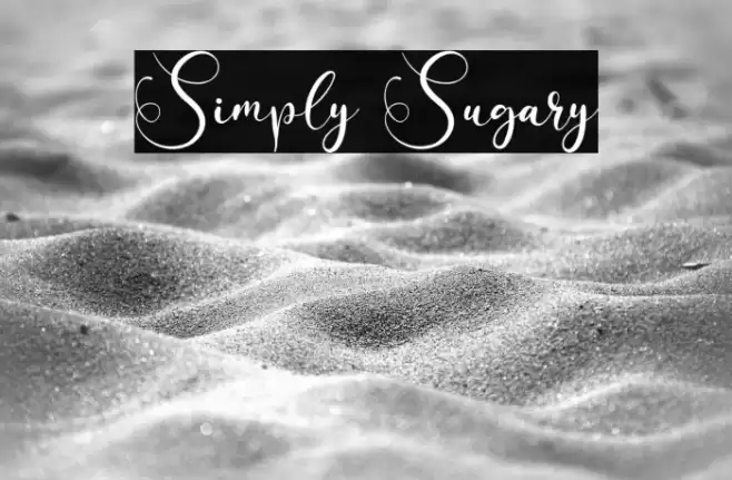 Simply Sugary Font examples