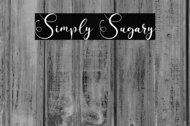 Simply Sugary Font examples