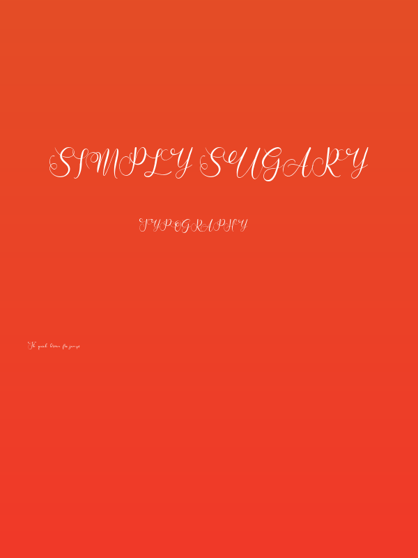 Simply Sugary Poster