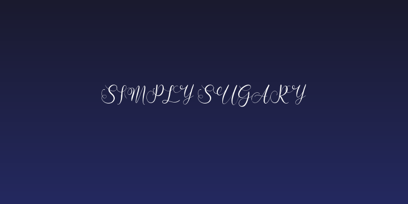 Simply Sugary Social Header