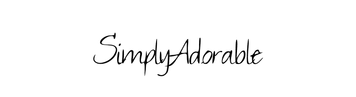 SimplyAdorable  font caratteri gratis