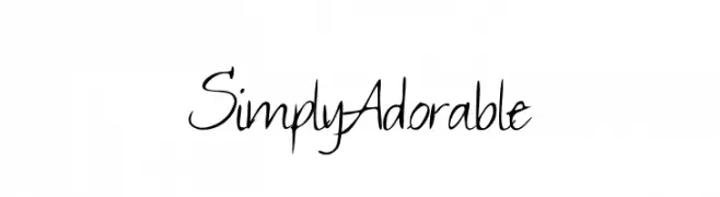 SimplyAdorable  Frei Schriftart Herunterladen