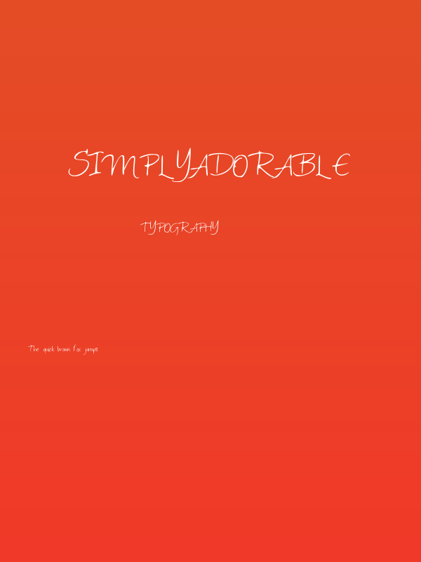 SimplyAdorable Poster