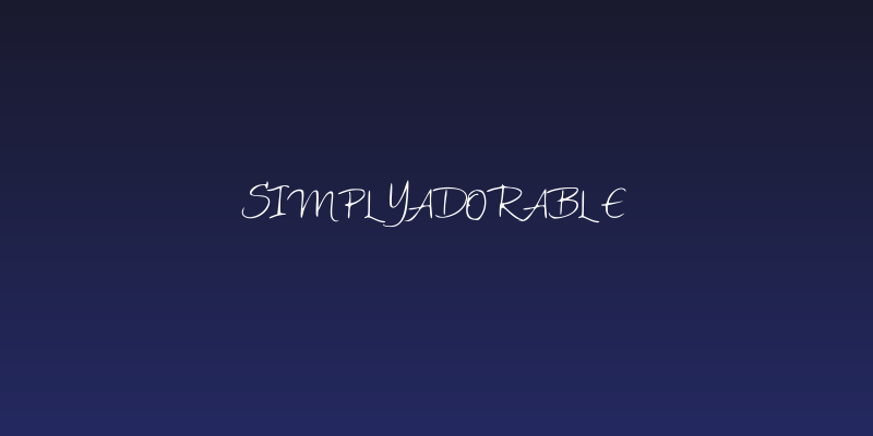 SimplyAdorable Social Header