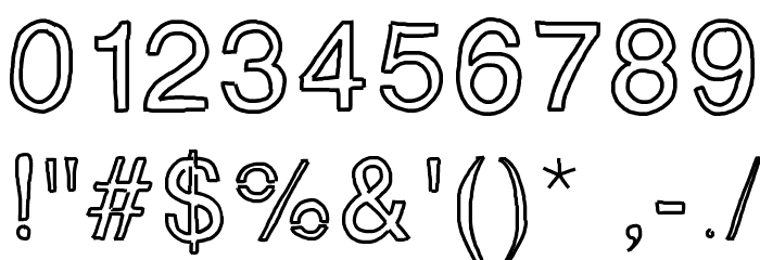 SimplyChalky Font OTHER CHARS