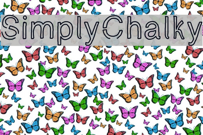 SimplyChalky Font examples