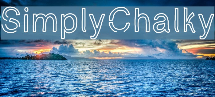 SimplyChalky Font examples