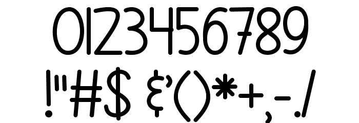 SimplyComplicated Font OTHER CHARS