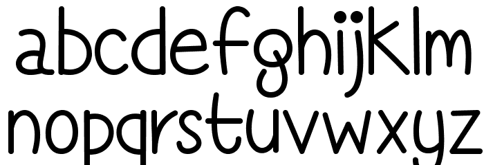 SimplyComplicated Font LOWERCASE