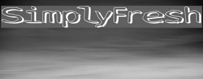 SimplyFresh Font examples