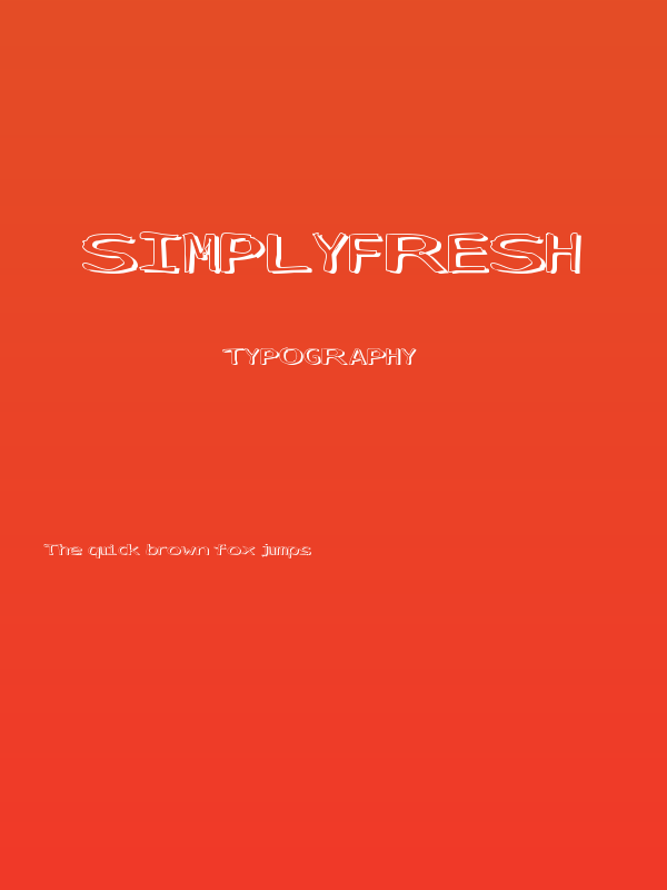 SimplyFresh Poster