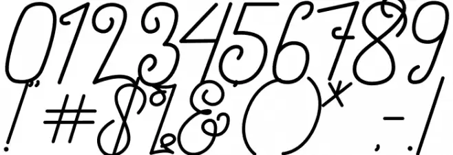 Simplyline Demo Font OTHER CHARS