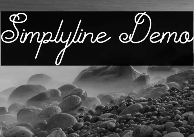 Simplyline Demo Font examples