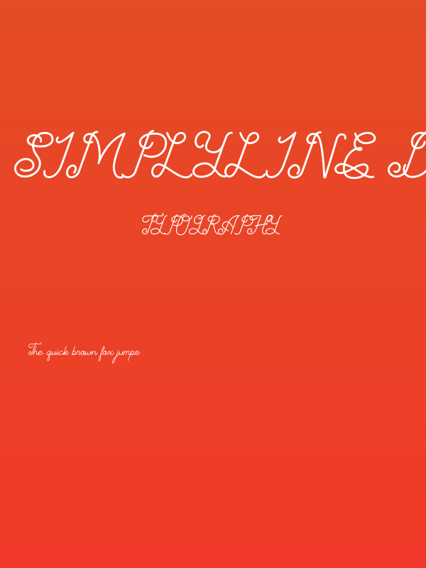 Simplyline Demo Poster