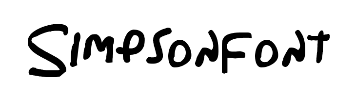 Simpsonfont  baixar fontes gratis
