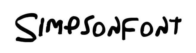 Simpsonfont  Fuentes Gratis Descargar