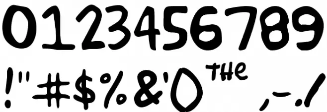 Simpsonfont Font OTHER CHARS