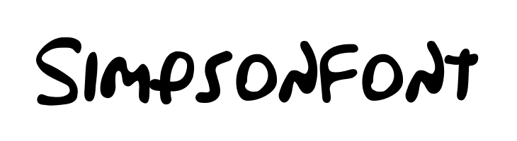 Simpsonfont  Frei Schriftart Herunterladen