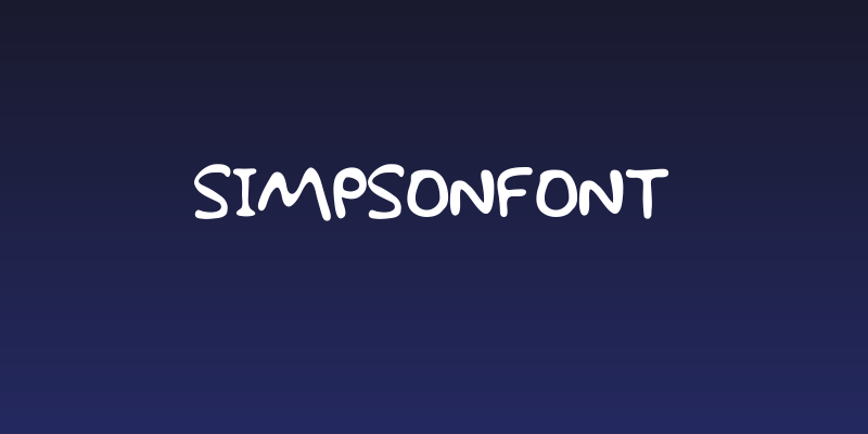 Simpsonfont Social Header