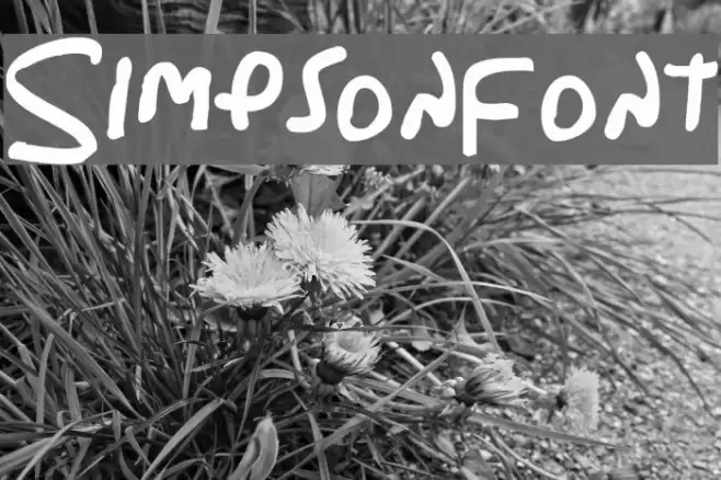 Simpsonfont Font examples