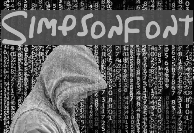 Simpsonfont Font examples