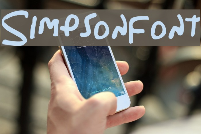 Simpsonfont Font examples