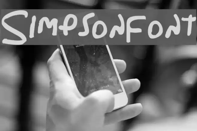 Simpsonfont Font examples