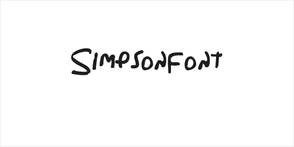 Simpsonfont Logo