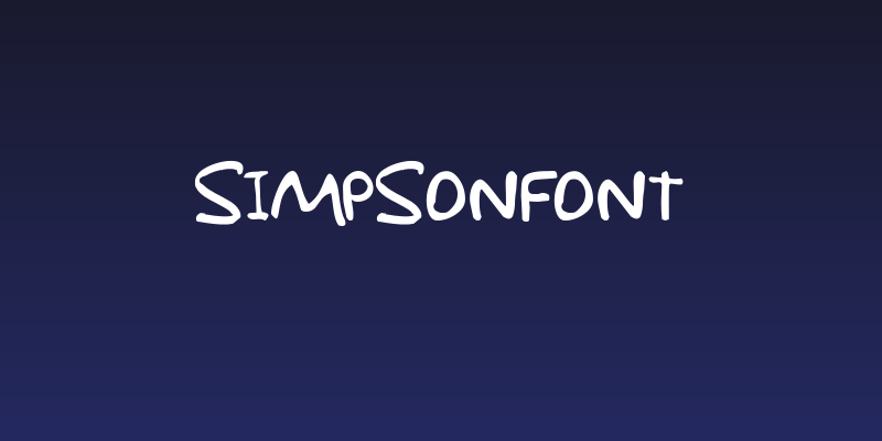 Simpsonfont Social Header