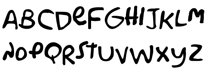 Simpsonfont Font LOWERCASE